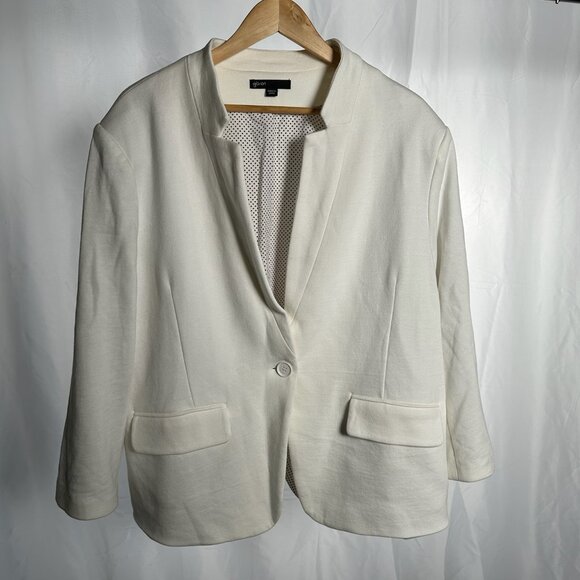 Gibson Ivory Knit Blazer - Picture 1 of 4